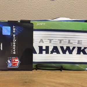 NFL Seattle Seahawks Grill Accessory Set - Blue, Green, White